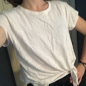 Gap front tie White T-Shirt